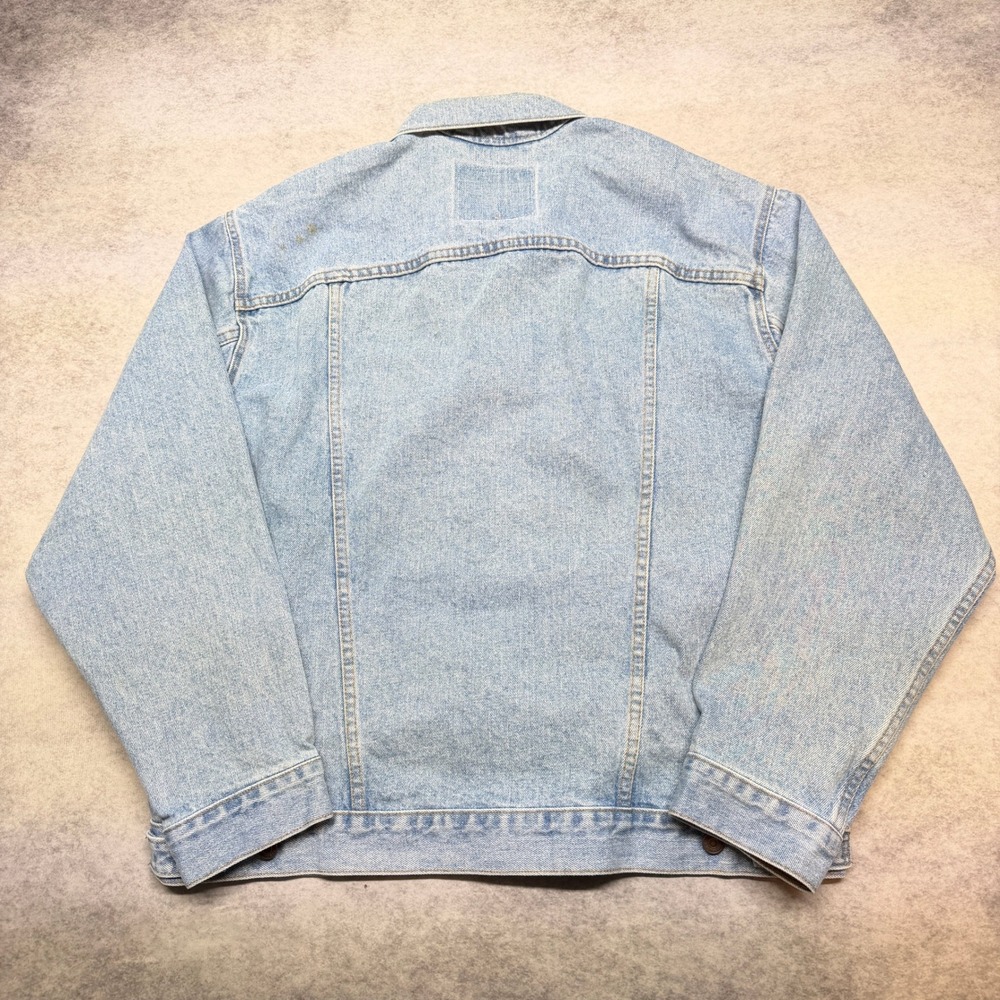 Vintage Levi's Denim Trucker Jacket Light Wash 90s Made in USA 70507-4834 XL - Picture 3 of 10